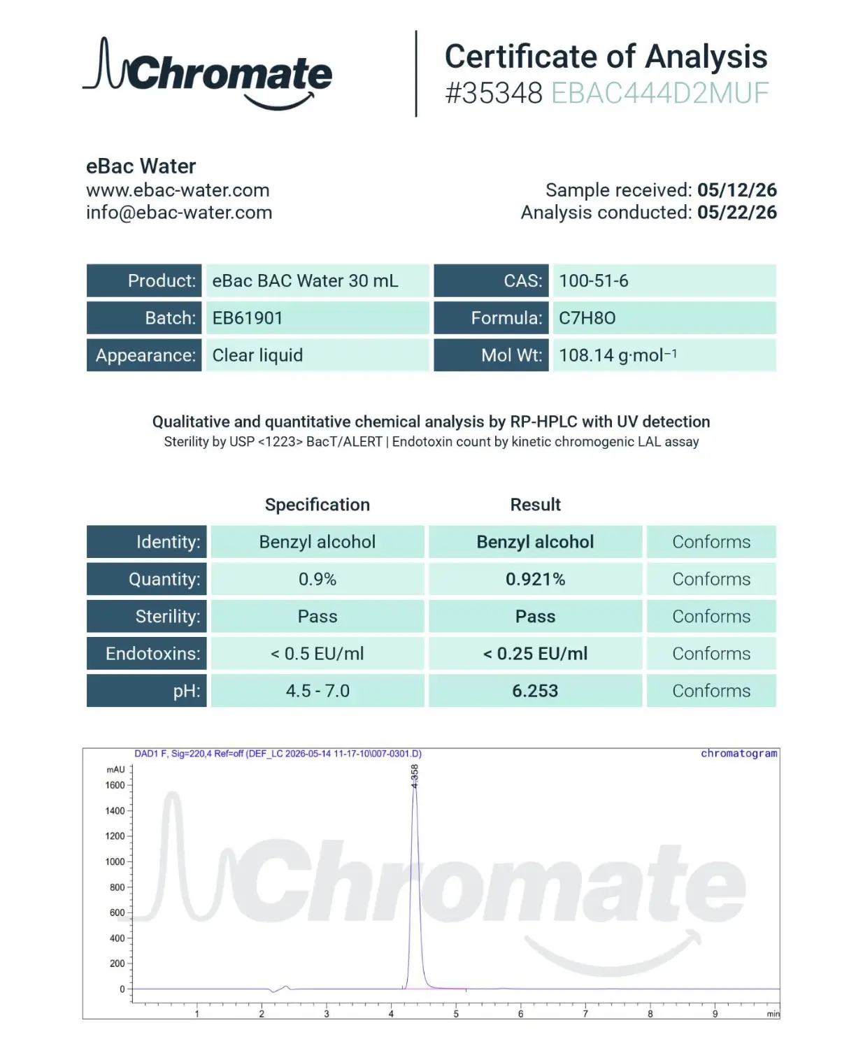 Bacteriostatic Water - Image 3